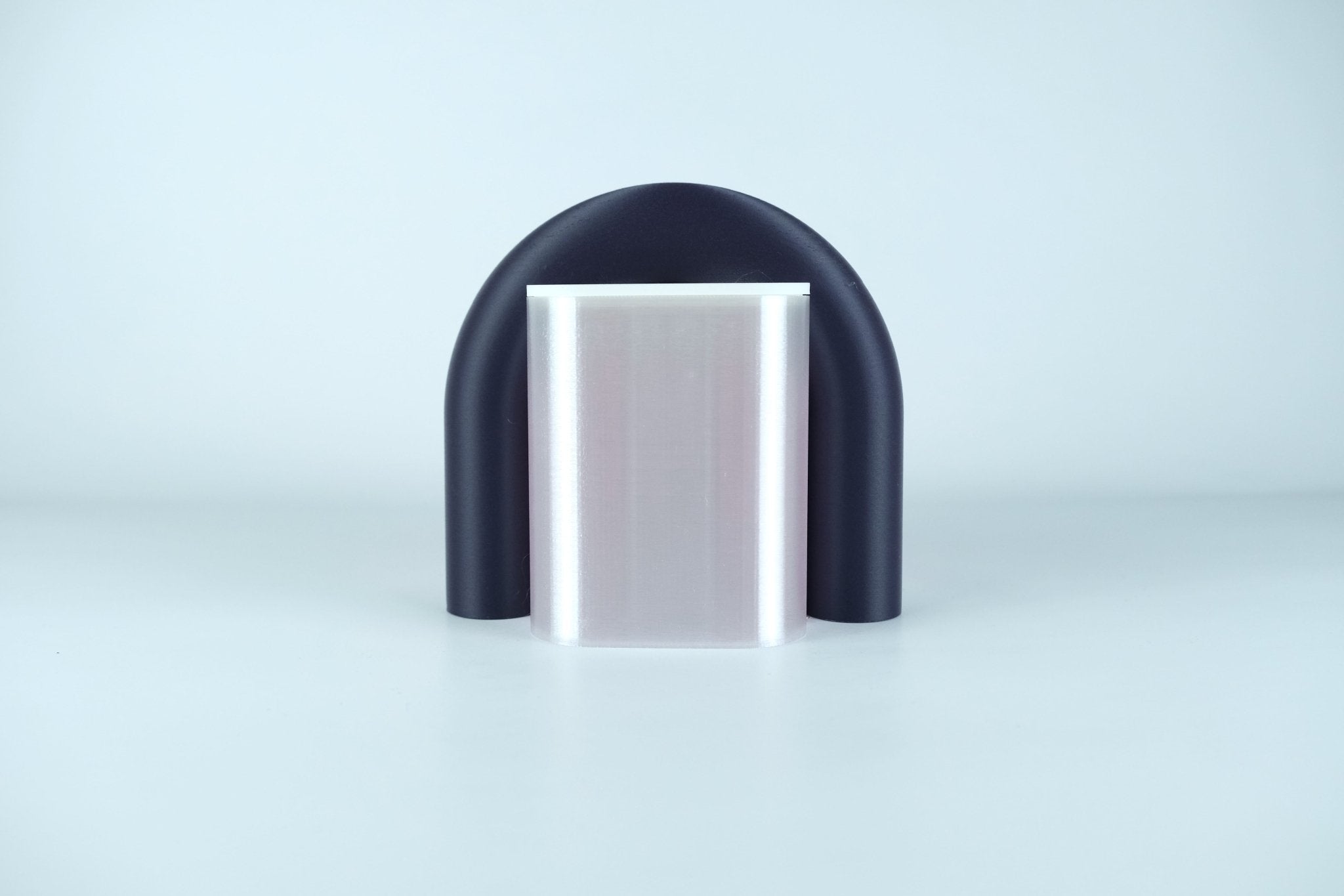 Arc | Serre-livre design & Vase soliflore modulable - Figue / Blanc / Violet / Rose poudré 52 - Les Arcadiens