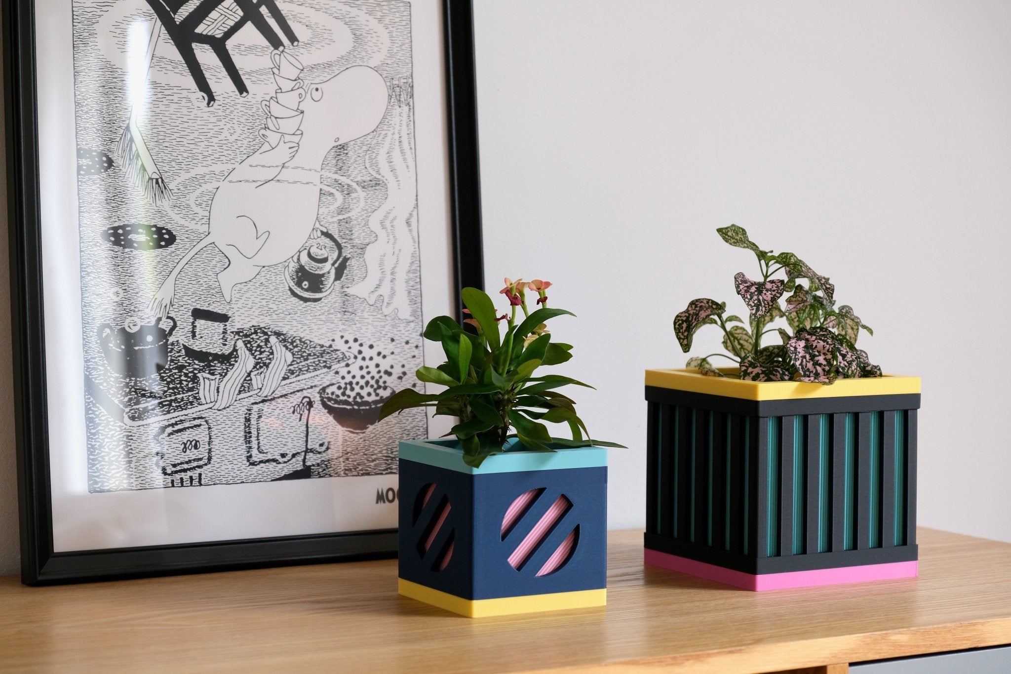 Le Cube N°2 - Cache - pot - Les Arcadiens