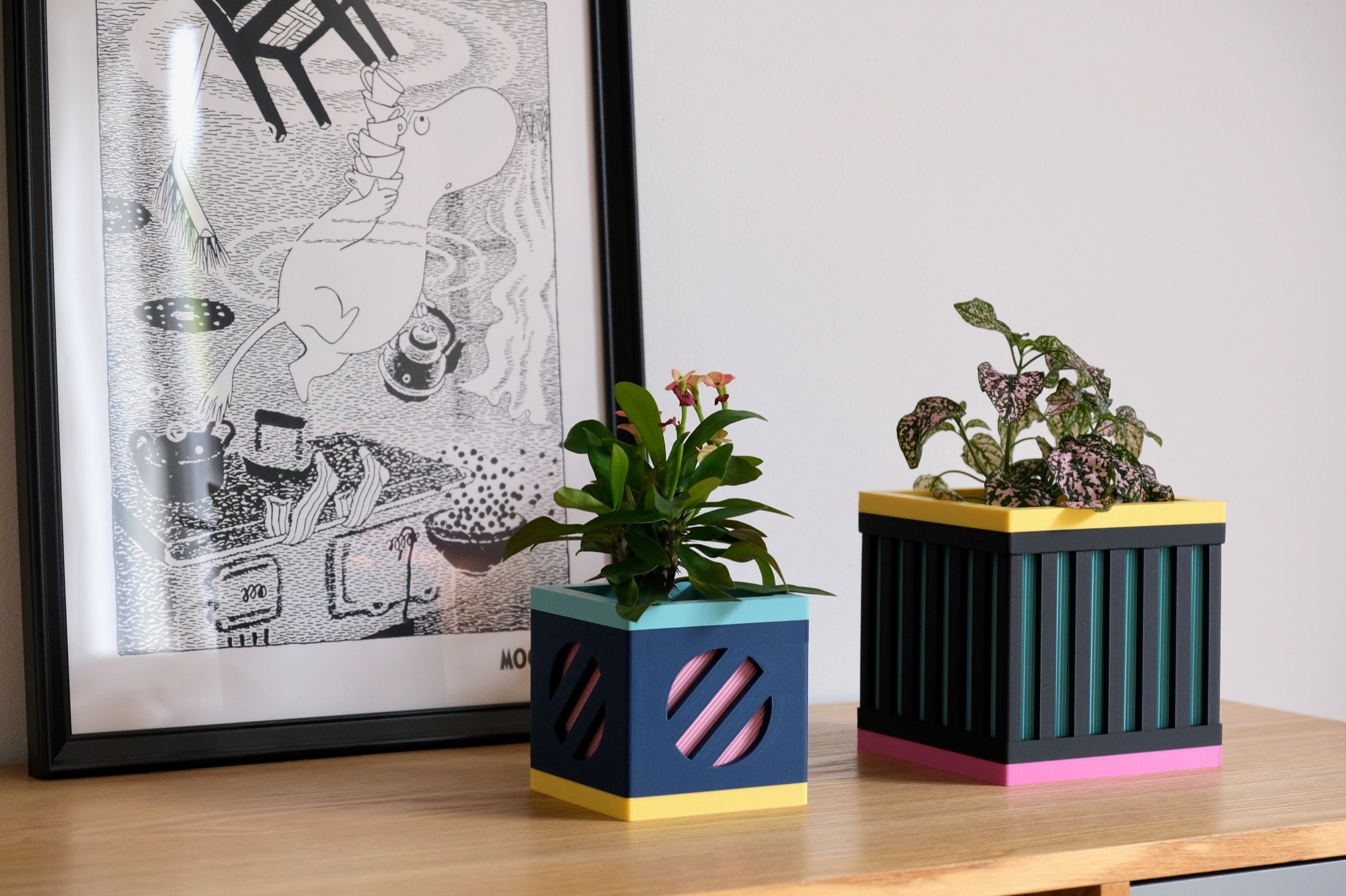 Cache-pots Le Cube, Les Arcadiens