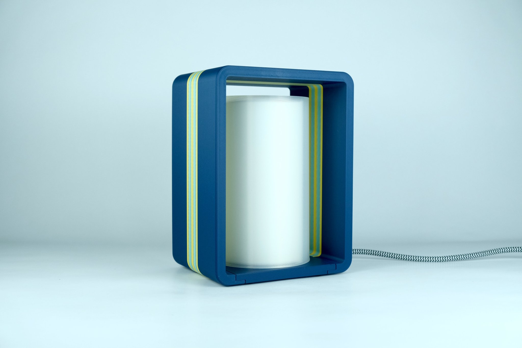 Interstice, coloris Bleu / Jaune / Lagon