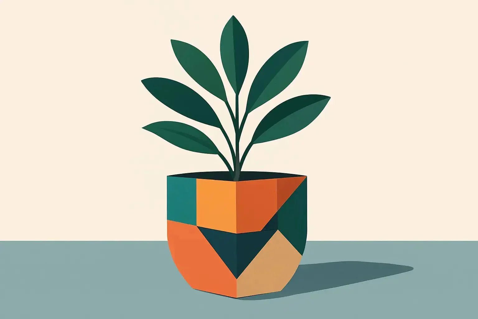 Cache-pot géométrique coloré : comment faire le bon choix ?