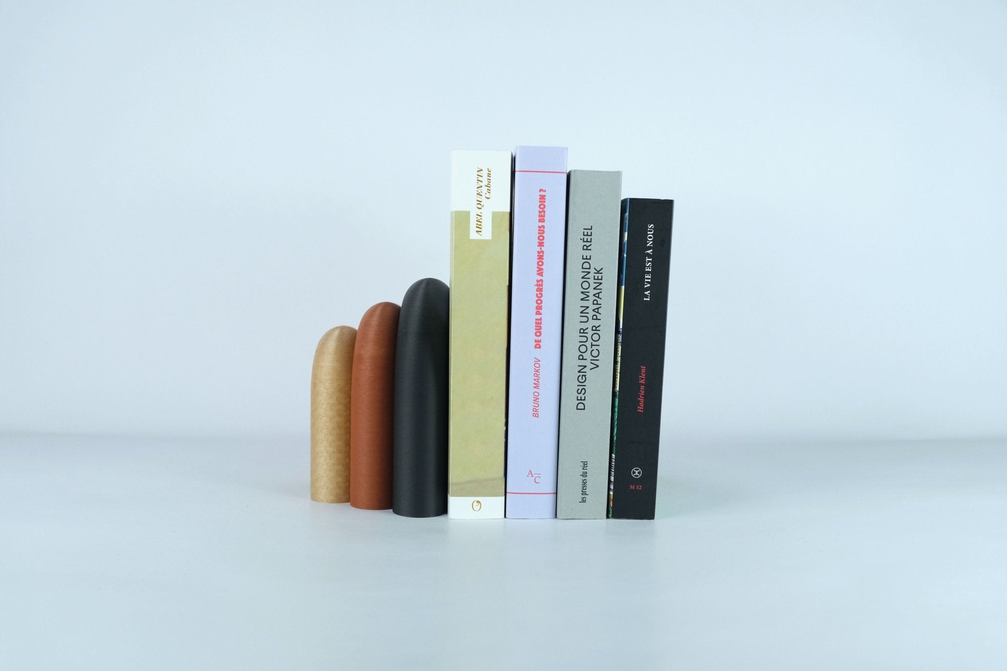 Arc | Serre-livre design & Vase soliflore modulable - Ardoise / Terre battue / Blé 12 - Les Arcadiens