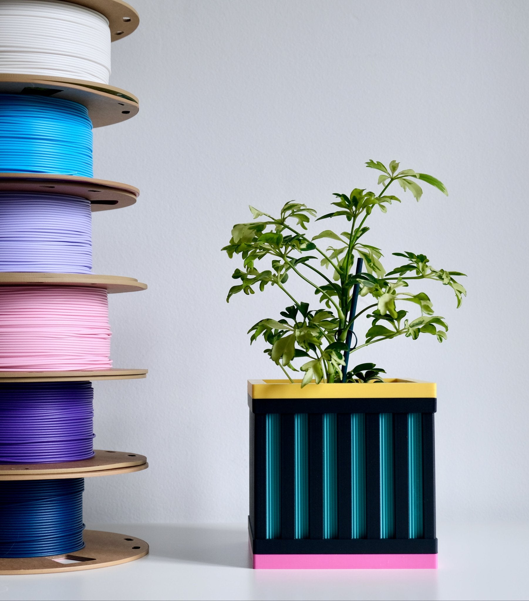 Le Cube N°1 - Cache - pot - Les Arcadiens