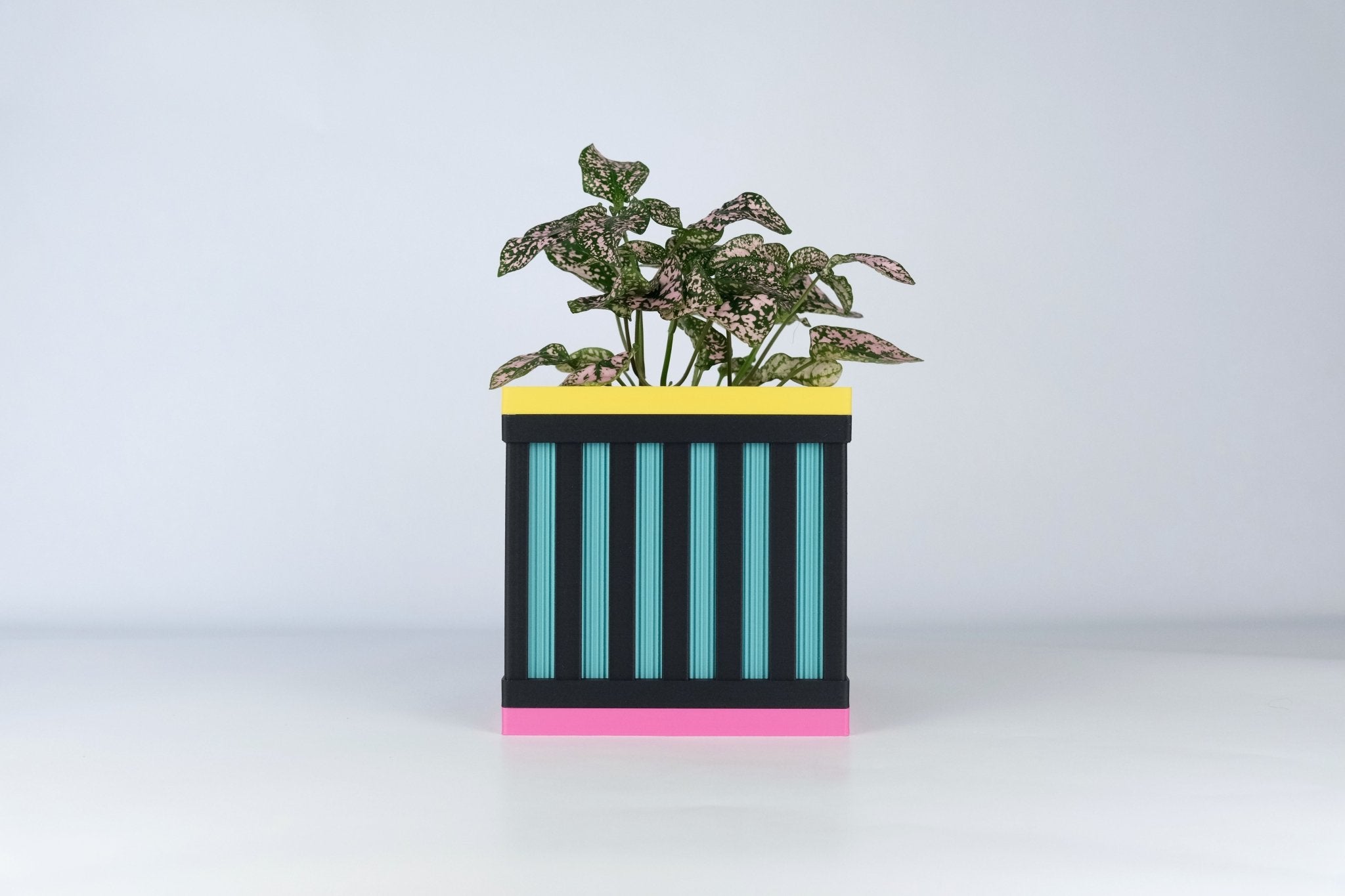 "Le Cube N°1 - Cache-pot ⌀9 cm - Noir - Les Arcadiens"